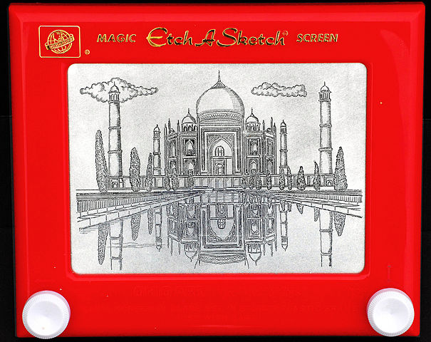 Picture of an Etch A Sketch